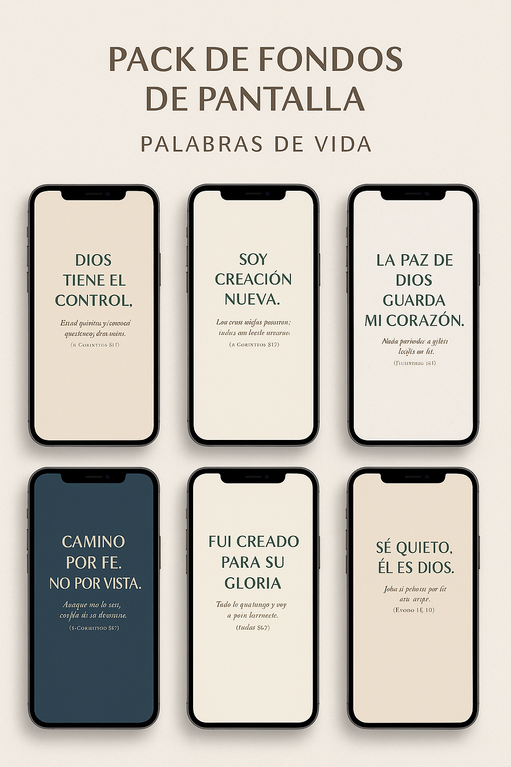 Pack de fondos de pantalla | Palabras de vida